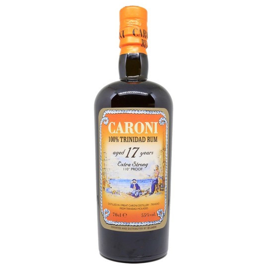 Bouteille de rhum Caroni 17 ans 1998, un rhum d'exception pour les connaisseurs.