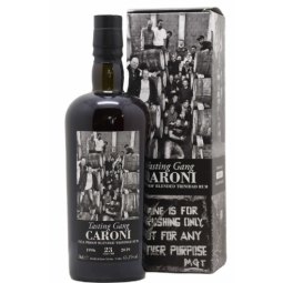 Bouteille de rhum Caroni 23 ans 1996 Velier Tasting Gang 38th Release - 2019 Full Proof, une édition limitée très prisée.