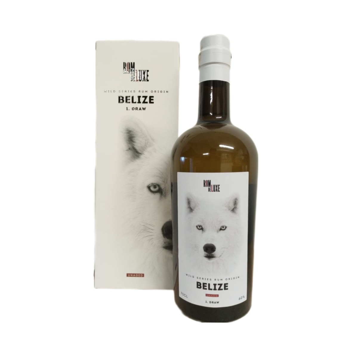 Bouteille de Rom De Luxe Wild Series Origin N1 Belize Draw 1, un rhum rare et authentique de la collection Wild Series.