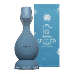 Bouteille de Adicción Basic Reposado Bleu, un tequila Reposado de qualité.