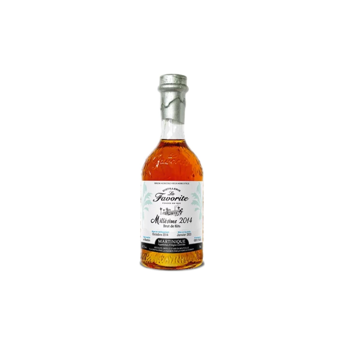 La Favorite Millésime 2014* est un rhum vieux agricole d'exception qui a mûri pendant huit ans dans d'anciens fûts de bourbon