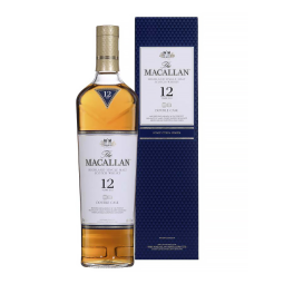 Le Macallan 12 ans Double Cask est un single malt écossais produit avec soin par la prestigieuse distillerie