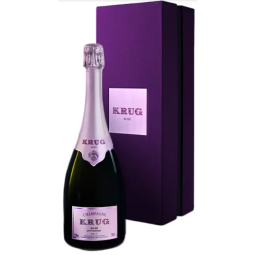 Bouteille de Krug Brut Rosé Edition 27, un champagne rosé de la maison Krug.