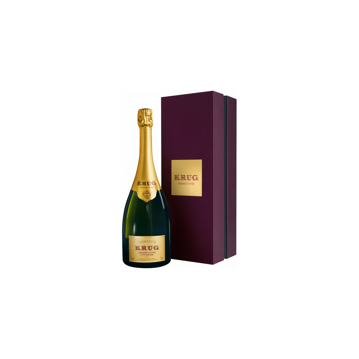 Bouteille de Krug Brut Grande Cuvée Edition 171, un champagne d'exception de la maison Krug.