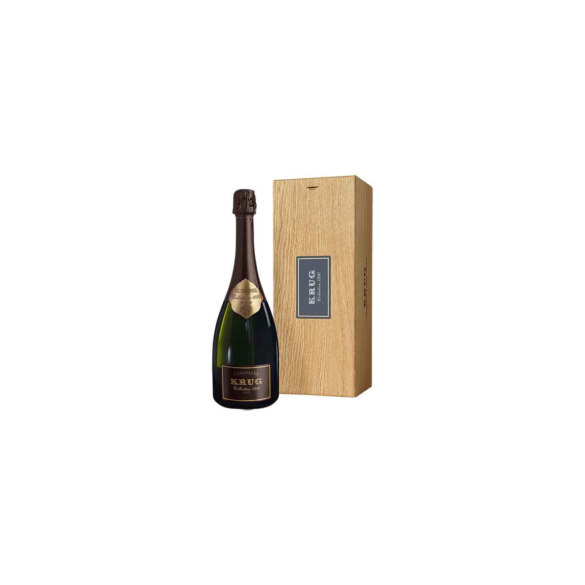 Bouteille de Krug Collection 1995, un champagne millésimé de la maison Krug.