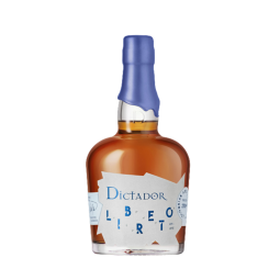 Bouteille de Dictador Libreto 2001 Port Cask, un rhum de qualité vieilli en fûts de Porto.