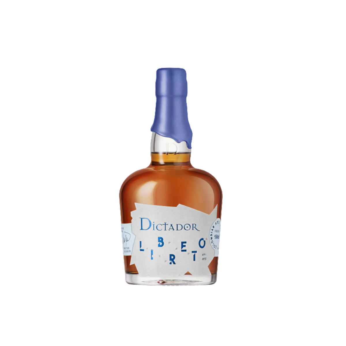 Bouteille de Dictador Libreto 2002 American Oak, un rhum de qualité vieilli en fûts de chêne américain.